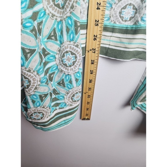 Catherines Springwater Gauze Kimono sz XL 1X  Geoprint nwt boho festival - Picture 7 of 8